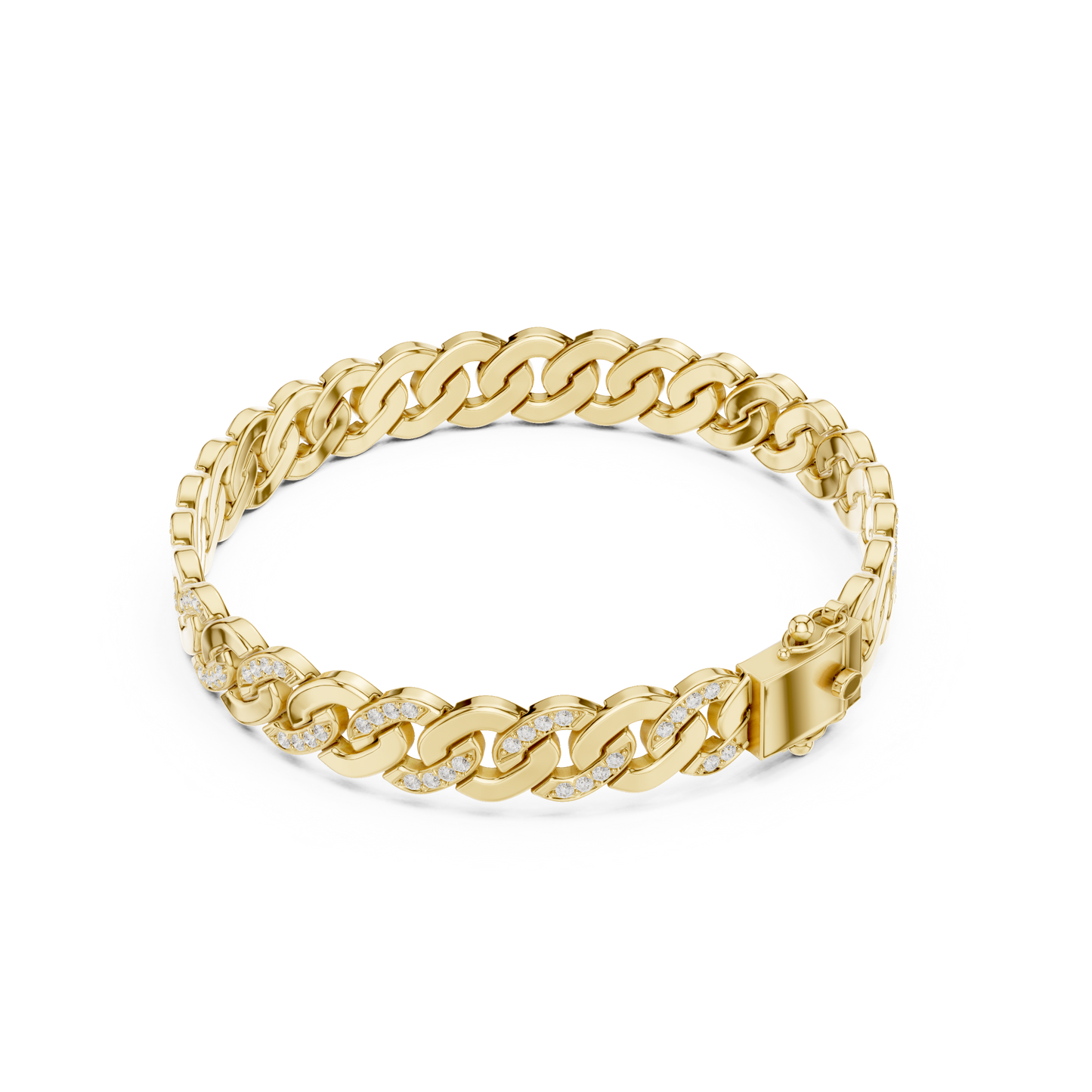 JÄGER JEWEL Sovereign Link Diamond Bracelet – JÄGER Metal