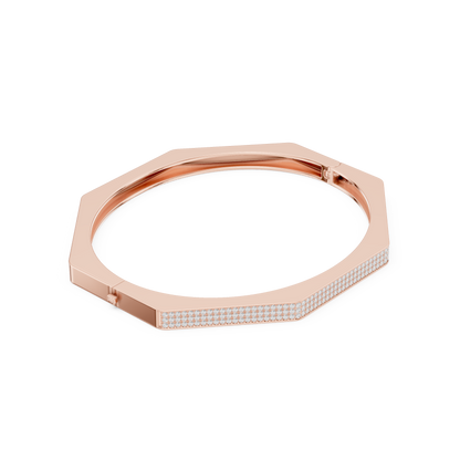 JÄGER JEWEL Hexa Crest Diamond Bangle – JÄGER Metal