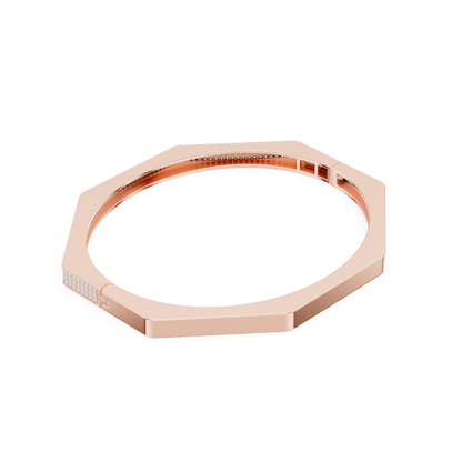 JÄGER JEWEL Hexa Crest Diamond Bangle – JÄGER Metal