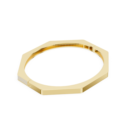 JÄGER JEWEL Hexa Crest Diamond Bangle – JÄGER Metal