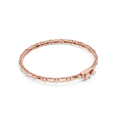 JÄGER JEWEL Aureate Station Diamond Bracelet – JÄGER Metal