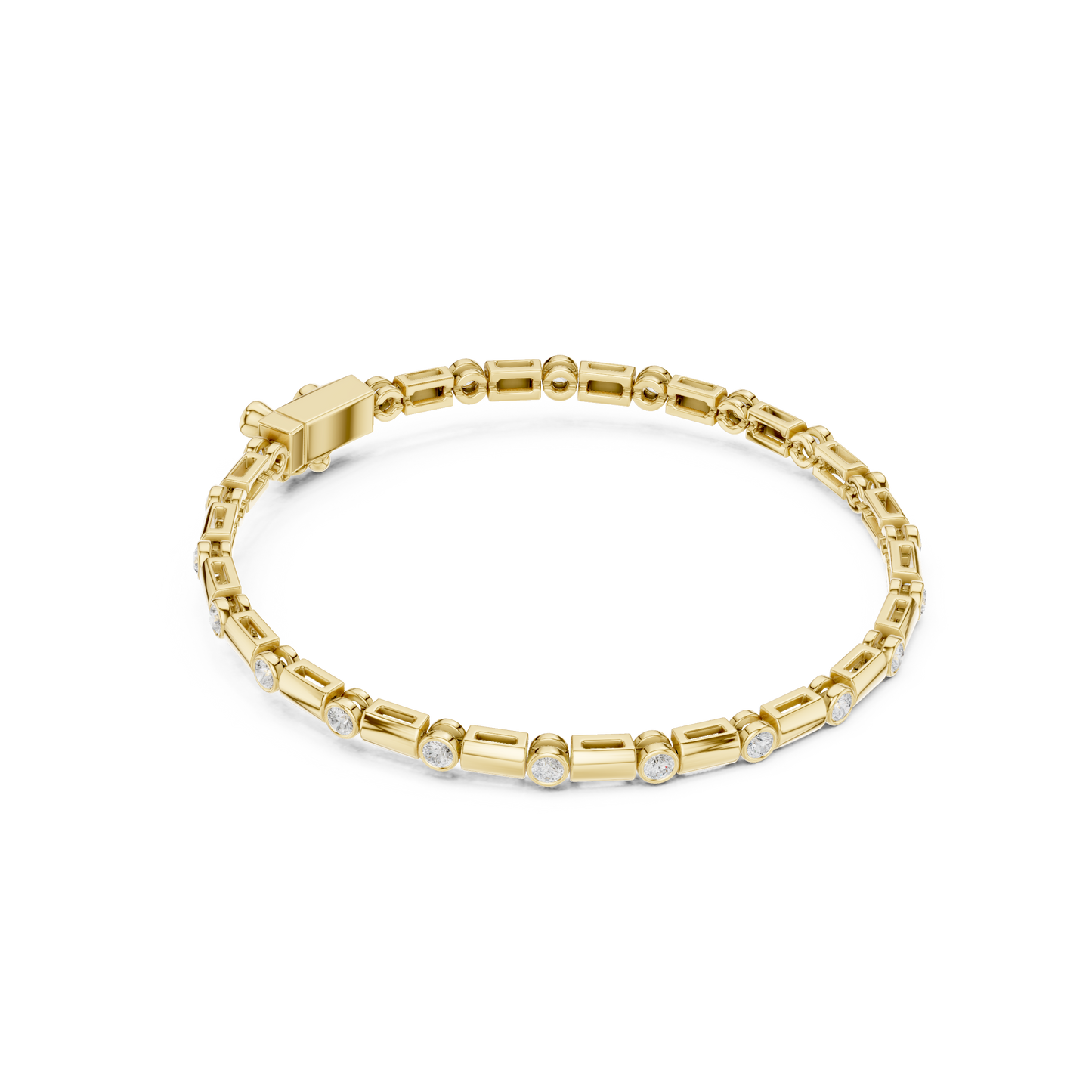 JÄGER JEWEL Aureate Station Diamond Bracelet – JÄGER Metal