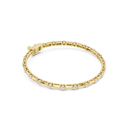 JÄGER JEWEL Aureate Station Diamond Bracelet – JÄGER Metal