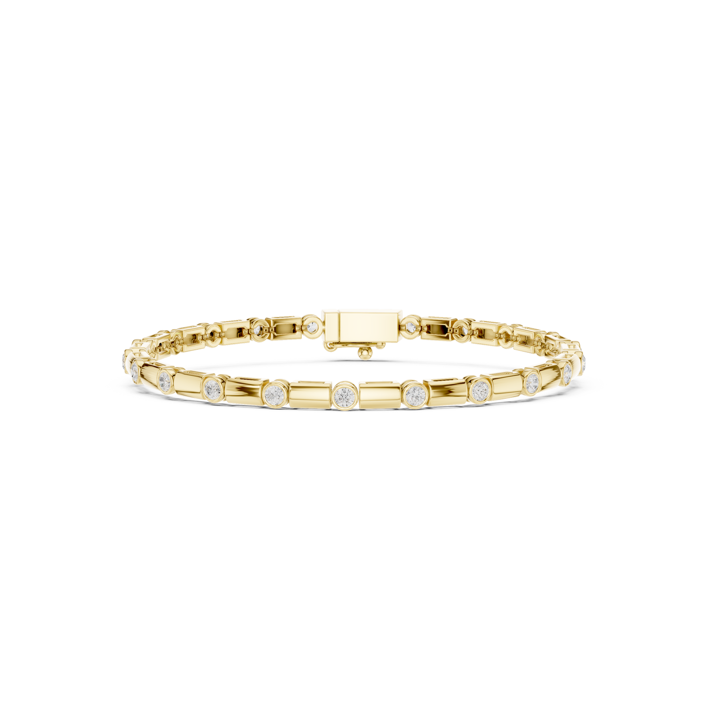 JÄGER JEWEL Aureate Station Diamond Bracelet – JÄGER Metal