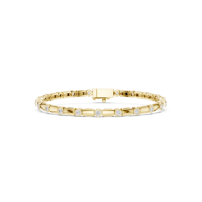 JÄGER JEWEL Aureate Station Diamond Bracelet – JÄGER Metal