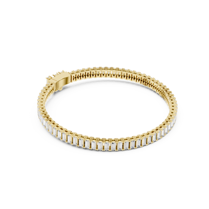 JÄGER JEWEL Elara Éclat Emerald Line Bracelet – JÄGER Metal