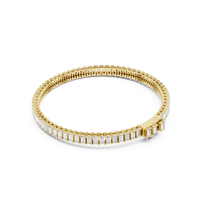 JÄGER JEWEL Elara Éclat Emerald Line Bracelet – JÄGER Metal