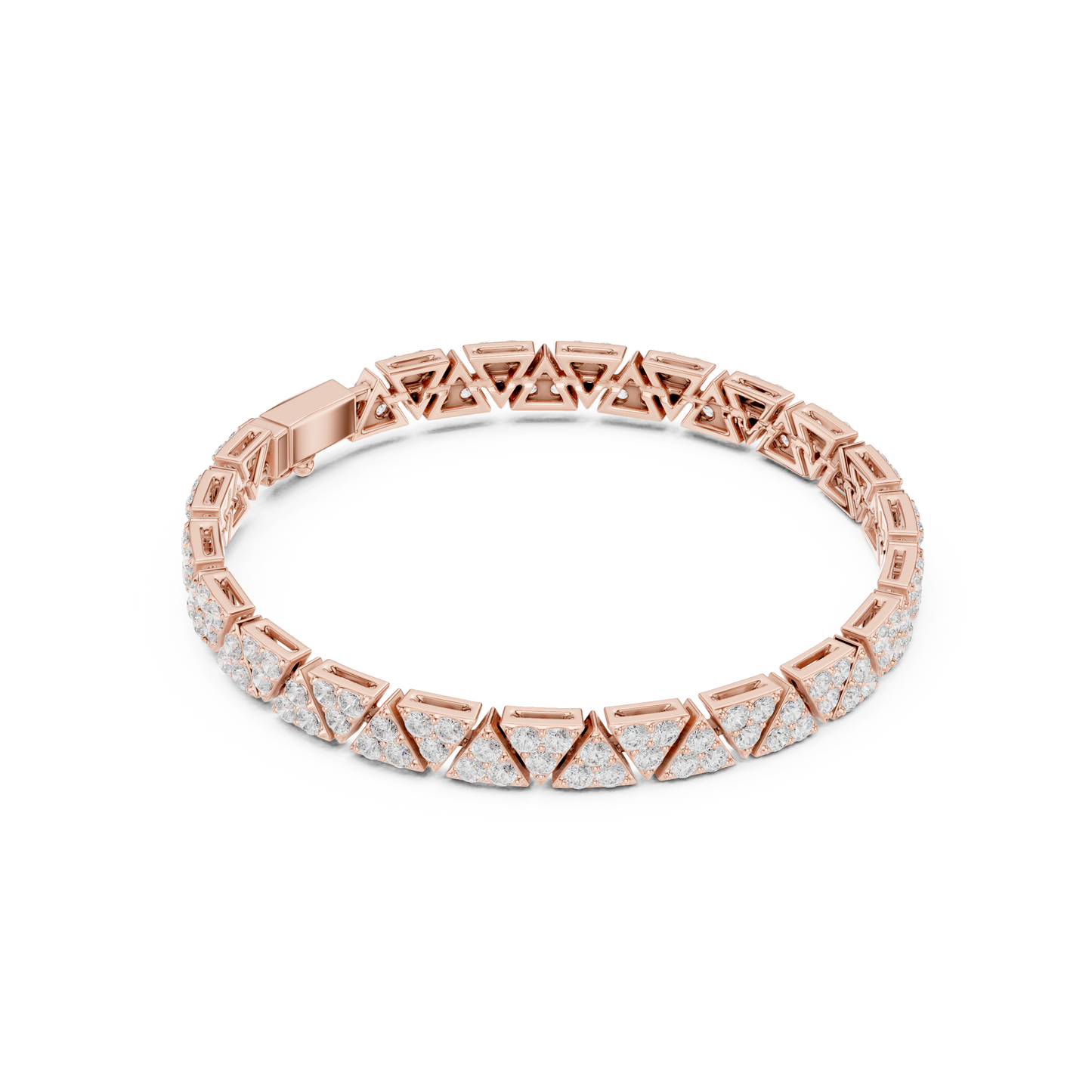 JÄGER JEWEL Vertex Luxe Geometric Diamond Bracelet – JÄGER Metal