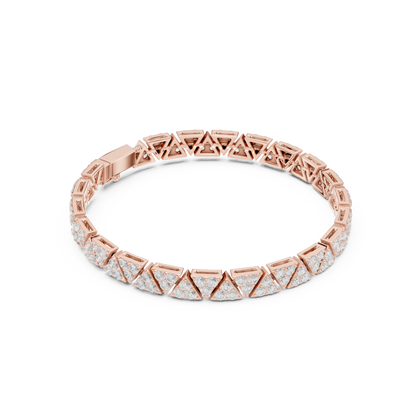 JÄGER JEWEL Vertex Luxe Geometric Diamond Bracelet – JÄGER Metal