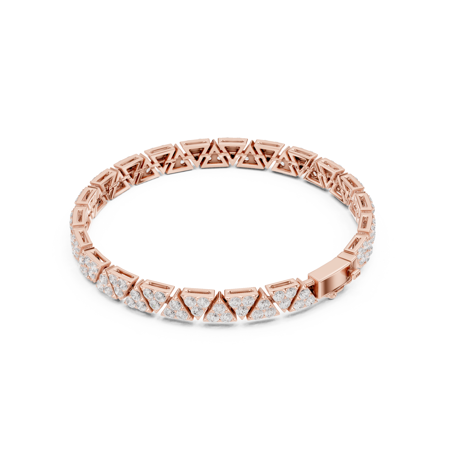 JÄGER JEWEL Vertex Luxe Geometric Diamond Bracelet – JÄGER Metal