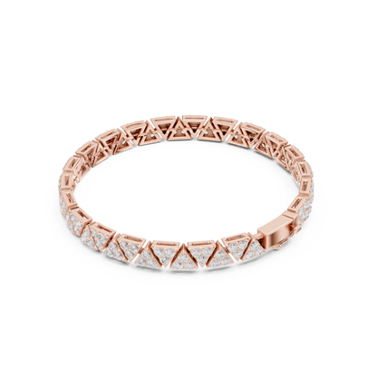 JÄGER JEWEL Vertex Luxe Geometric Diamond Bracelet – JÄGER Metal