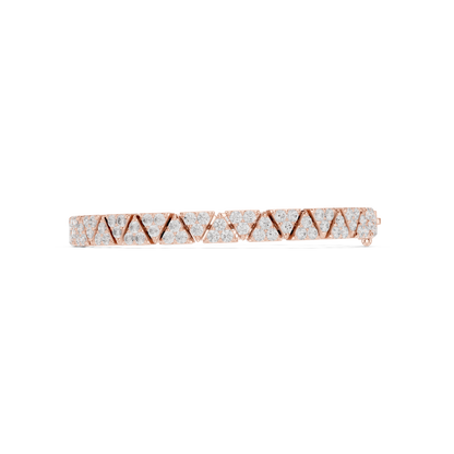 JÄGER JEWEL Vertex Luxe Geometric Diamond Bracelet – JÄGER Metal