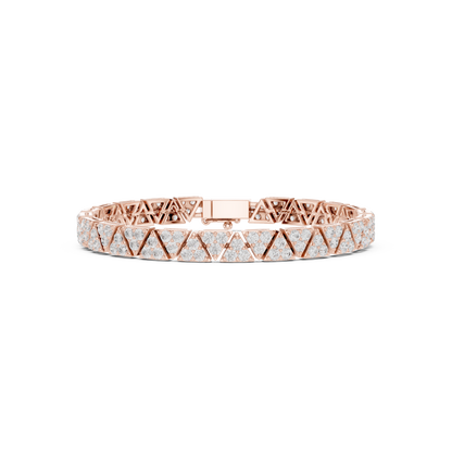 JÄGER JEWEL Vertex Luxe Geometric Diamond Bracelet – JÄGER Metal