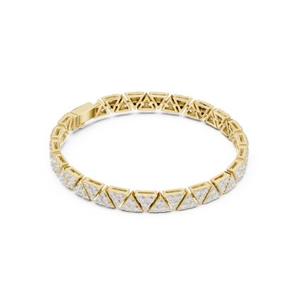 JÄGER JEWEL Vertex Luxe Geometric Diamond Bracelet – JÄGER Metal