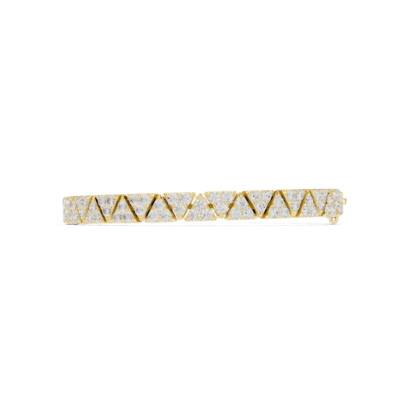 JÄGER JEWEL Vertex Luxe Geometric Diamond Bracelet – JÄGER Metal