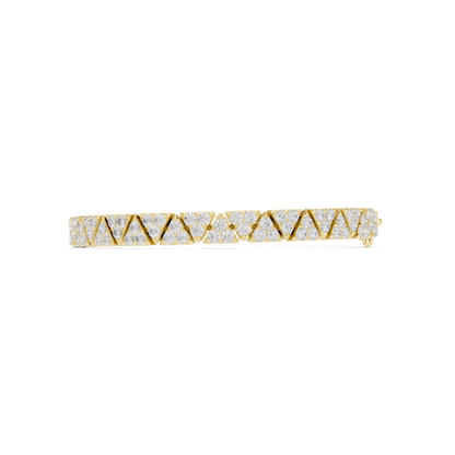JÄGER JEWEL Vertex Luxe Geometric Diamond Bracelet – JÄGER Metal