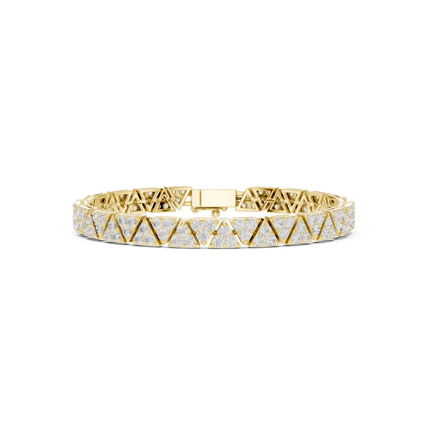 JÄGER JEWEL Vertex Luxe Geometric Diamond Bracelet – JÄGER Metal