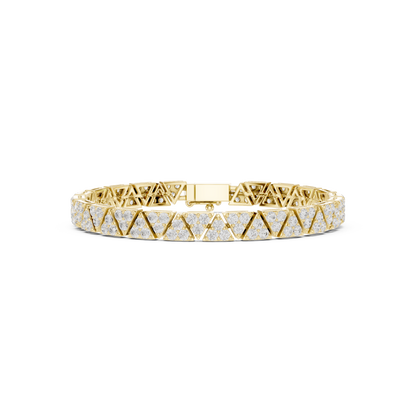 JÄGER JEWEL Vertex Luxe Geometric Diamond Bracelet – JÄGER Metal