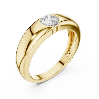 JÄGER JEWEL Pure Horizon Solitaire Ring – JÄGER Metal