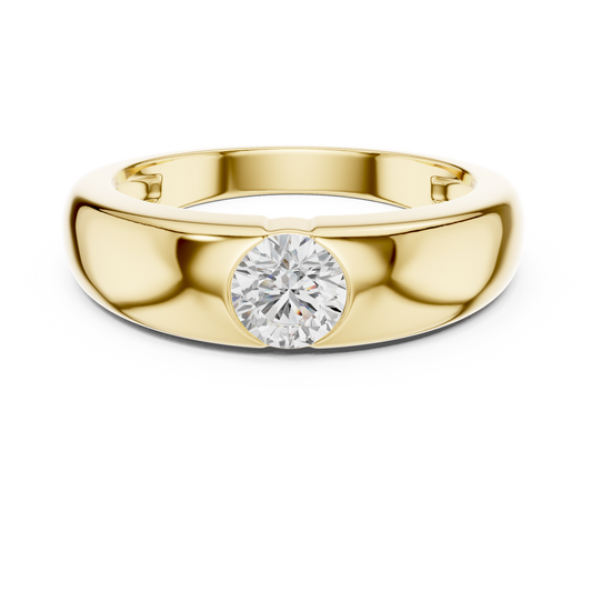 JÄGER JEWEL Pure Horizon Solitaire Ring – JÄGER Metal