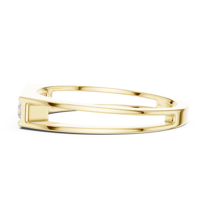 JÄGER JEWEL Linear Prism Diamond Ring – JÄGER Metal