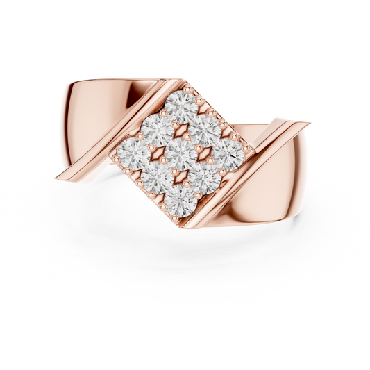 JÄGER JEWEL Crown Matrix Diamond Ring – JÄGER Metal