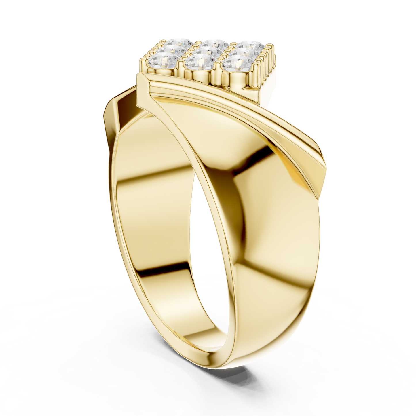 JÄGER JEWEL Crown Matrix Diamond Ring – JÄGER Metal