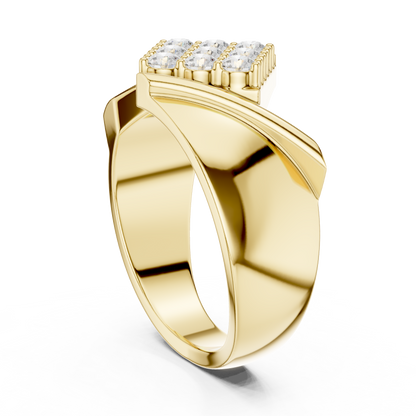 JÄGER JEWEL Crown Matrix Diamond Ring – JÄGER Metal