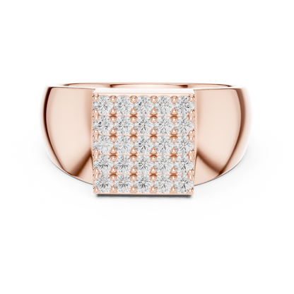 JÄGER JEWEL Imperial Grid Diamond Ring – JÄGER Metal