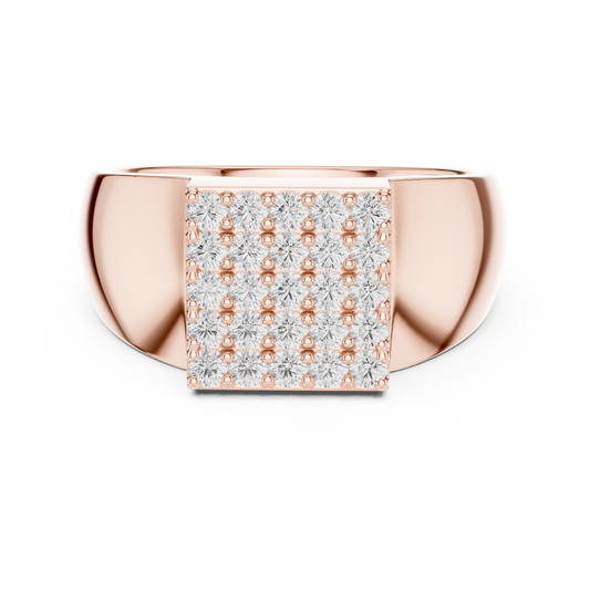 JÄGER JEWEL Imperial Grid Diamond Ring – JÄGER Metal