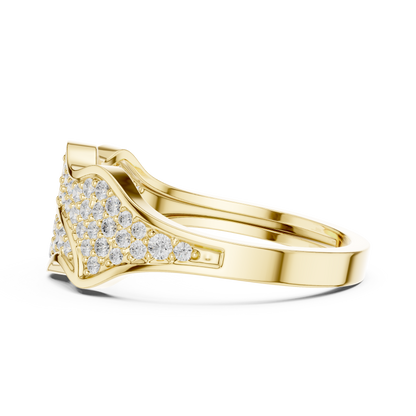 JÄGER JEWEL Flowline Crest Diamond Ring – JÄGER Metal