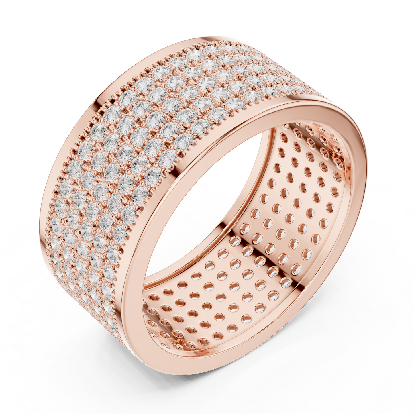 JÄGER JEWEL Imperial Pavé Dome Diamond Band – JÄGER Metal