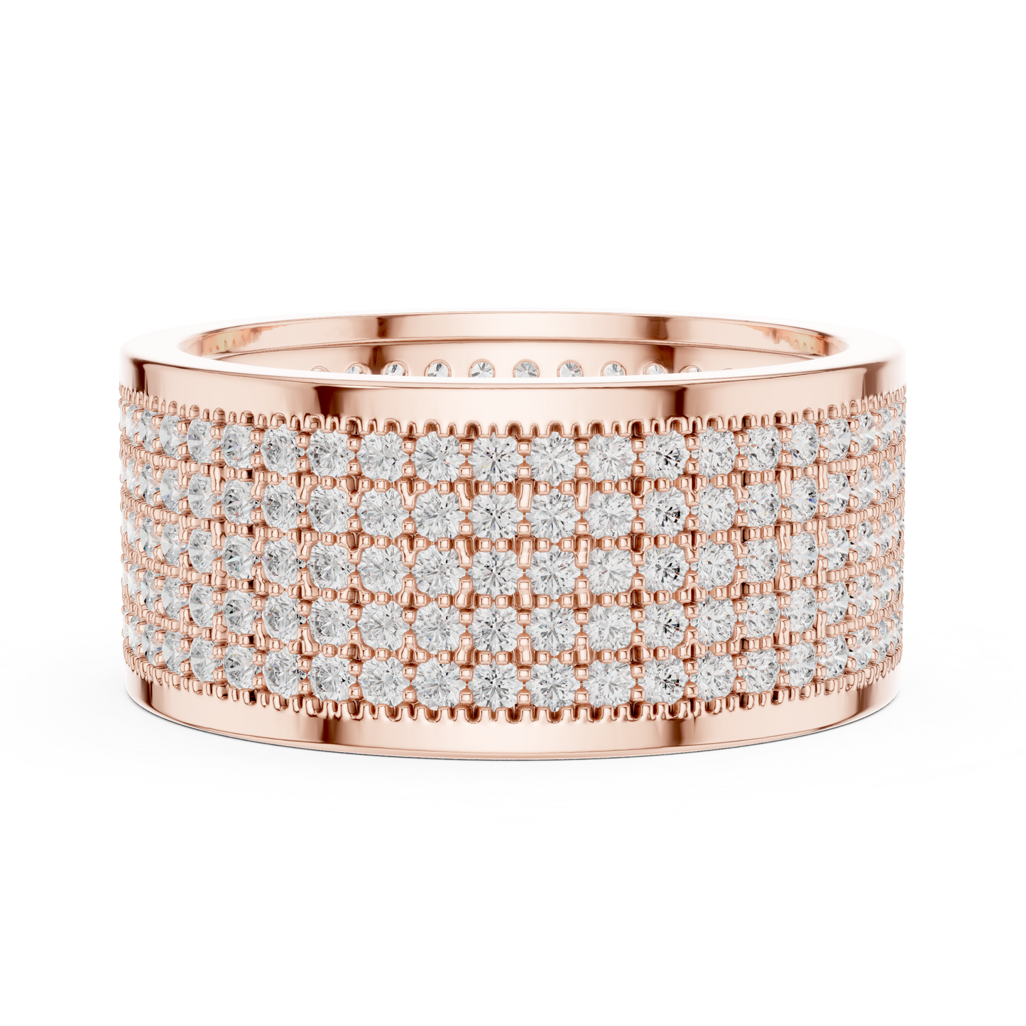 JÄGER JEWEL Imperial Pavé Dome Diamond Band – JÄGER Metal