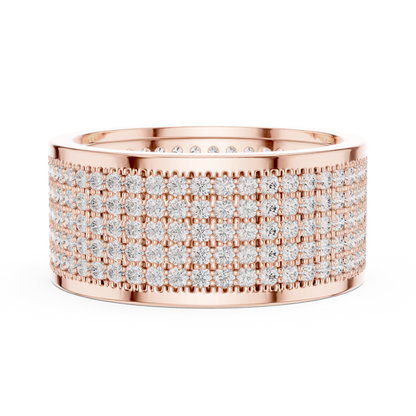 JÄGER JEWEL Imperial Pavé Dome Diamond Band – JÄGER Metal