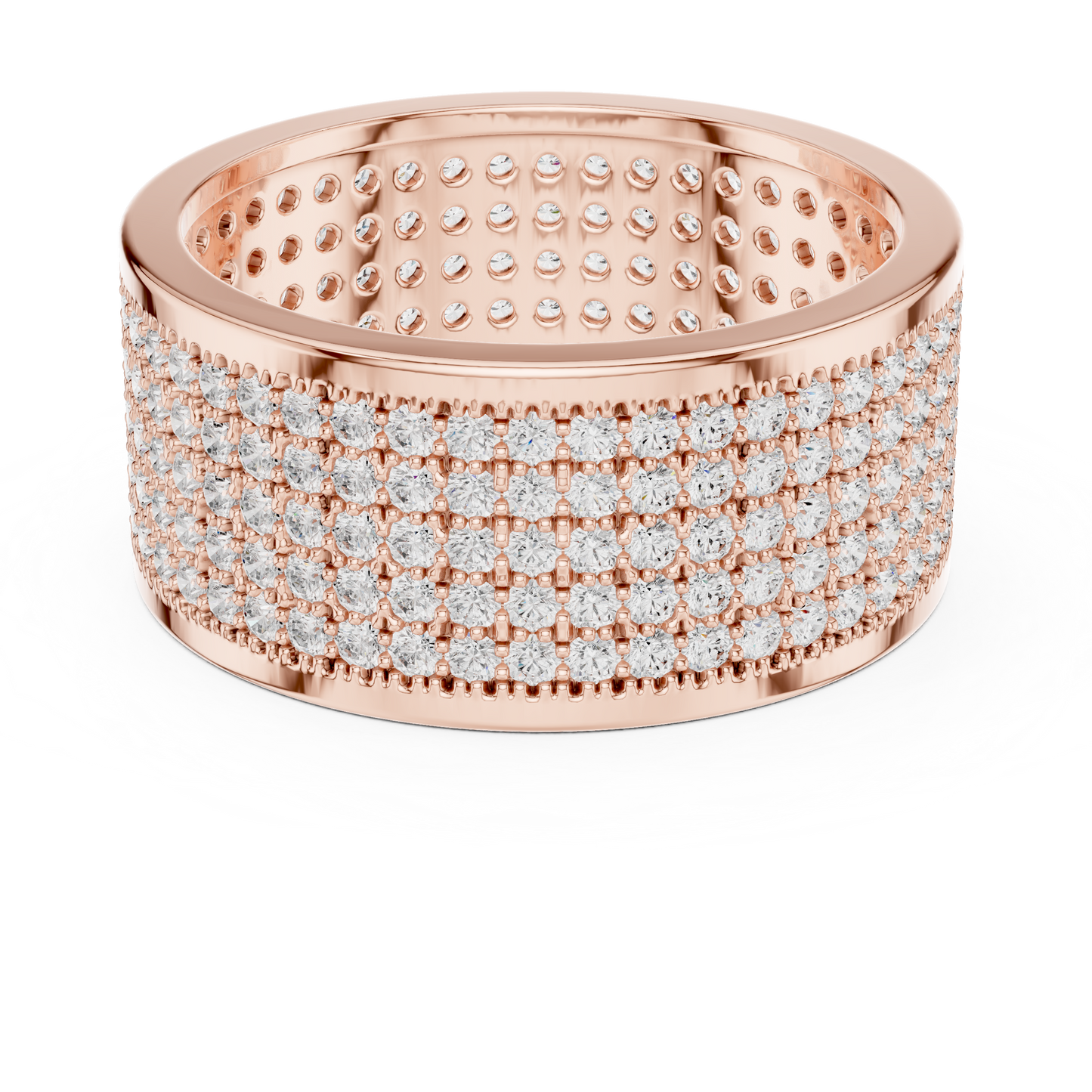 JÄGER JEWEL Imperial Pavé Dome Diamond Band – JÄGER Metal