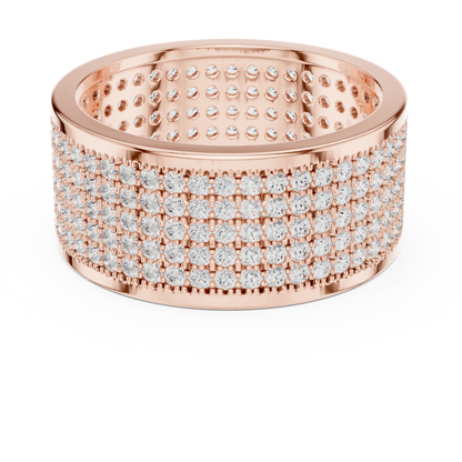 JÄGER JEWEL Imperial Pavé Dome Diamond Band – JÄGER Metal
