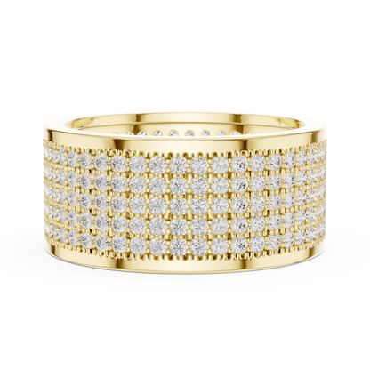 JÄGER JEWEL Imperial Pavé Dome Diamond Band – JÄGER Metal
