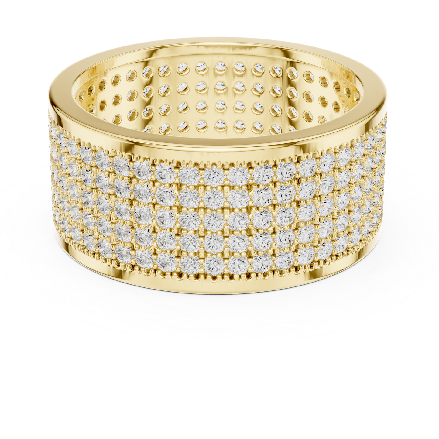 JÄGER JEWEL Imperial Pavé Dome Diamond Band – JÄGER Metal