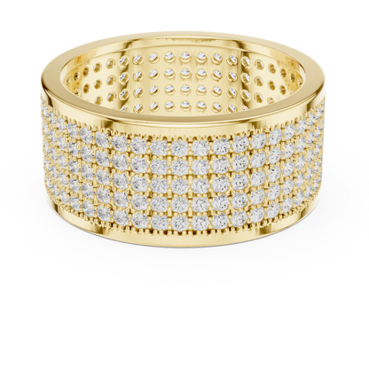 JÄGER JEWEL Imperial Pavé Dome Diamond Band – JÄGER Metal