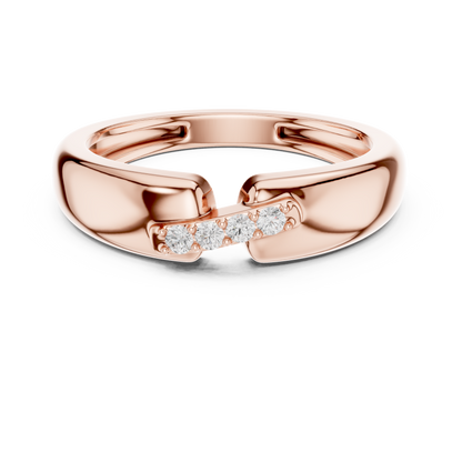 JÄGER JEWEL Signature Link Diamond Ring – JÄGER Metal