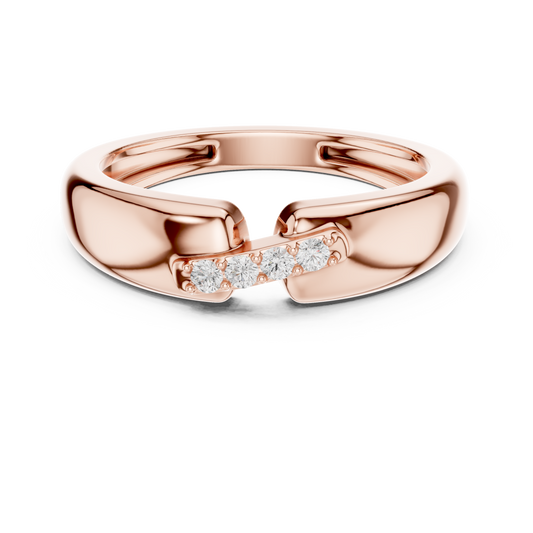 JÄGER JEWEL Signature Link Diamond Ring – JÄGER Metal