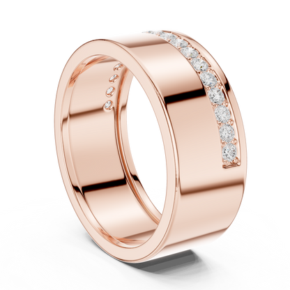 JÄGER JEWEL Linear Edge Diamond Band – JÄGER Metal