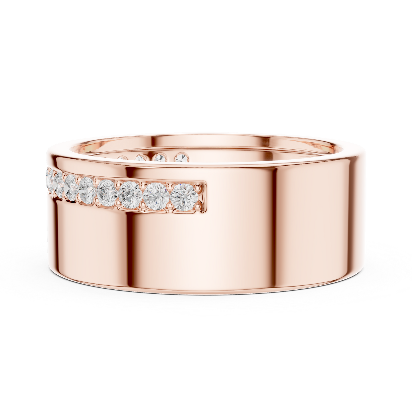 JÄGER JEWEL Linear Edge Diamond Band – JÄGER Metal