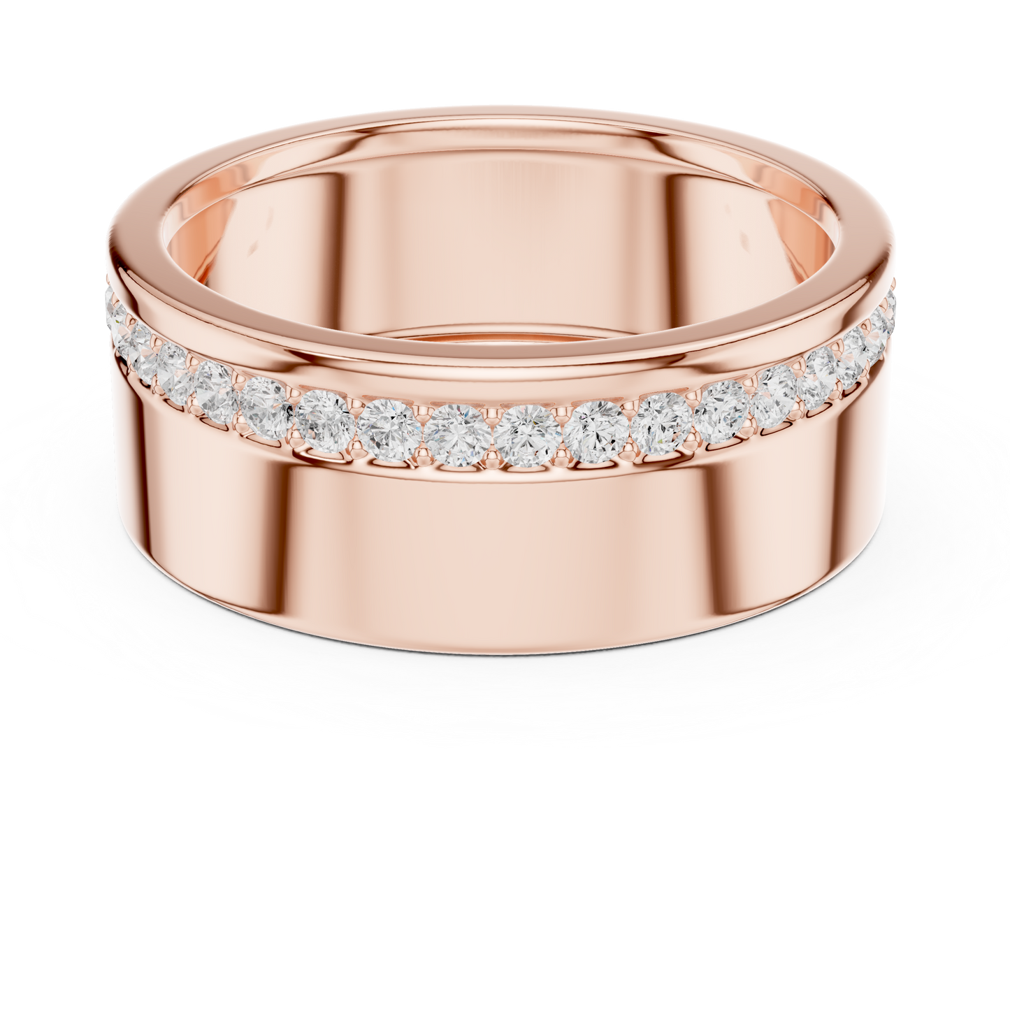 JÄGER JEWEL Linear Edge Diamond Band – JÄGER Metal