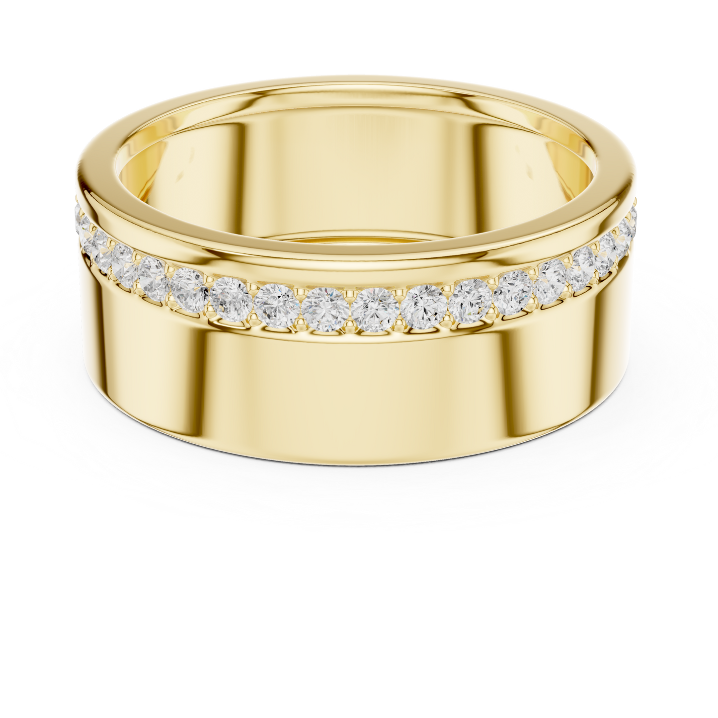 JÄGER JEWEL Linear Edge Diamond Band – JÄGER Metal