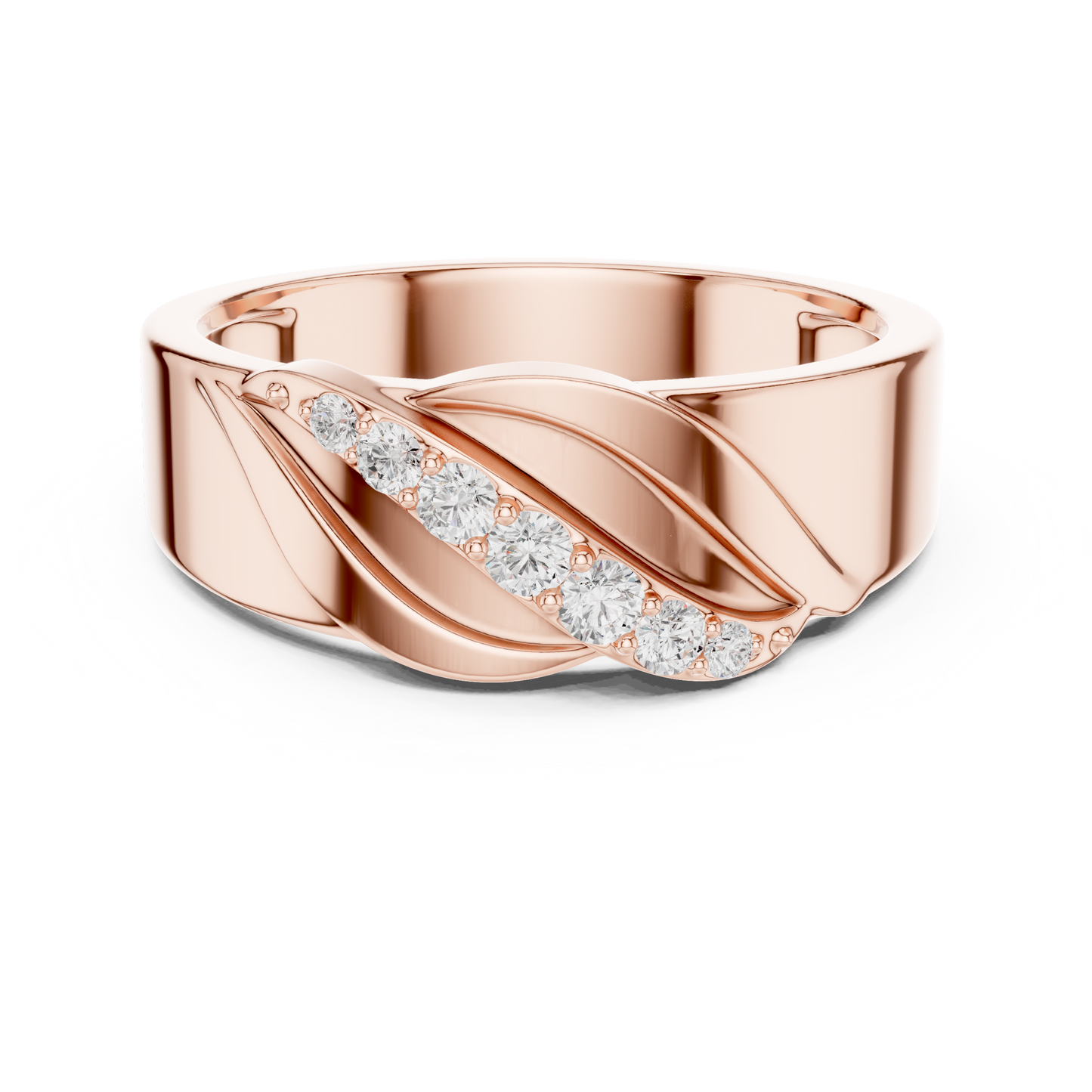 JÄGER JEWEL Infinite Flow Diamond Band – JÄGER Metal