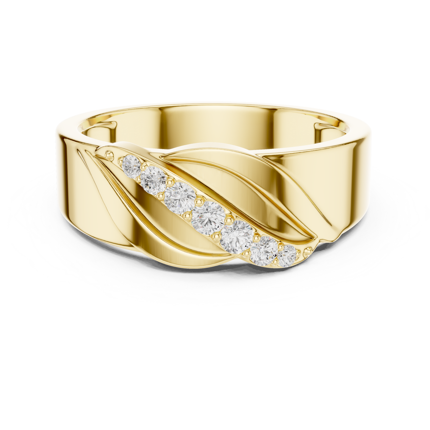 JÄGER JEWEL Infinite Flow Diamond Band – JÄGER Metal