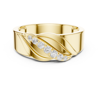 JÄGER JEWEL Infinite Flow Diamond Band – JÄGER Metal