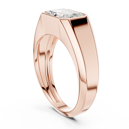 JÄGER JEWEL Sovereign Emerald-Cut Diamond Ring – JÄGER Metal