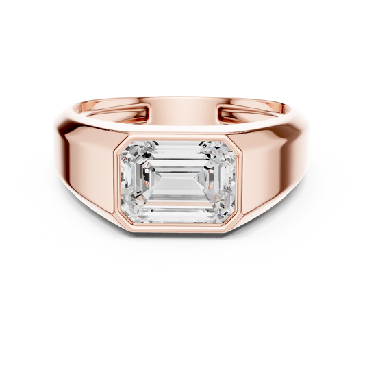 JÄGER JEWEL Sovereign Emerald-Cut Diamond Ring – JÄGER Metal
